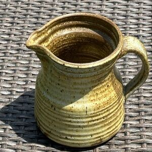 Unique Antique Salt-Glazed Stoneware Creamer (6"x6") ☕️